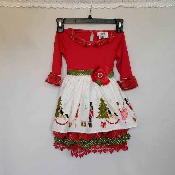 Counting Daisies Christmas Dress Size4 